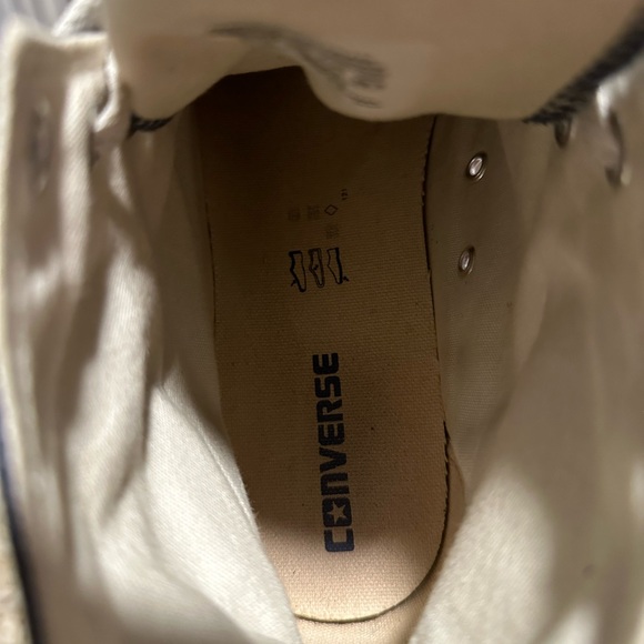 Converse All Star Chuck Taylor Sneakers. Men’s Sz 10 Navy/Blk/Egret - Picture 8 of 10